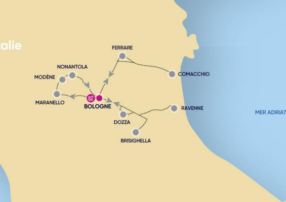 Autotour Break en Emilie Romagne 4* Autotour Break en Emilie Romagne 4*