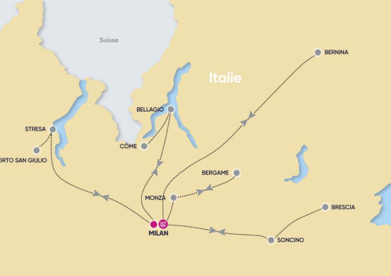 Autotour Les Lacs Italiens en liberté 4* Autotour Les Lacs Italiens en liberté 4*