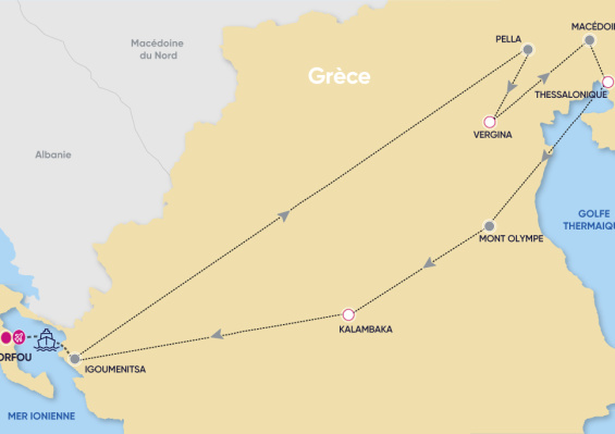 Autotour Corfou, Macédoine & les Météores Autotour Corfou, Macédoine & les Météores