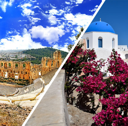 Combiné Athènes & île de Santorin 2* ou 3*, Combiné Grèce & ses îles, Cyclades, Santorin par Ôvoyages Combiné Athènes & île de Santorin 2* ou 3*, Combiné Grèce & ses îles, Cyclades, Santorin par Ôvoyages