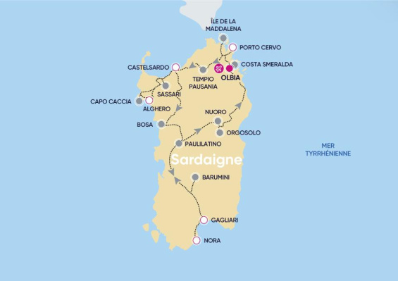 Circuit Grand Tour de Sardaigne 3* et 4* Circuit Grand Tour de Sardaigne 3* et 4*